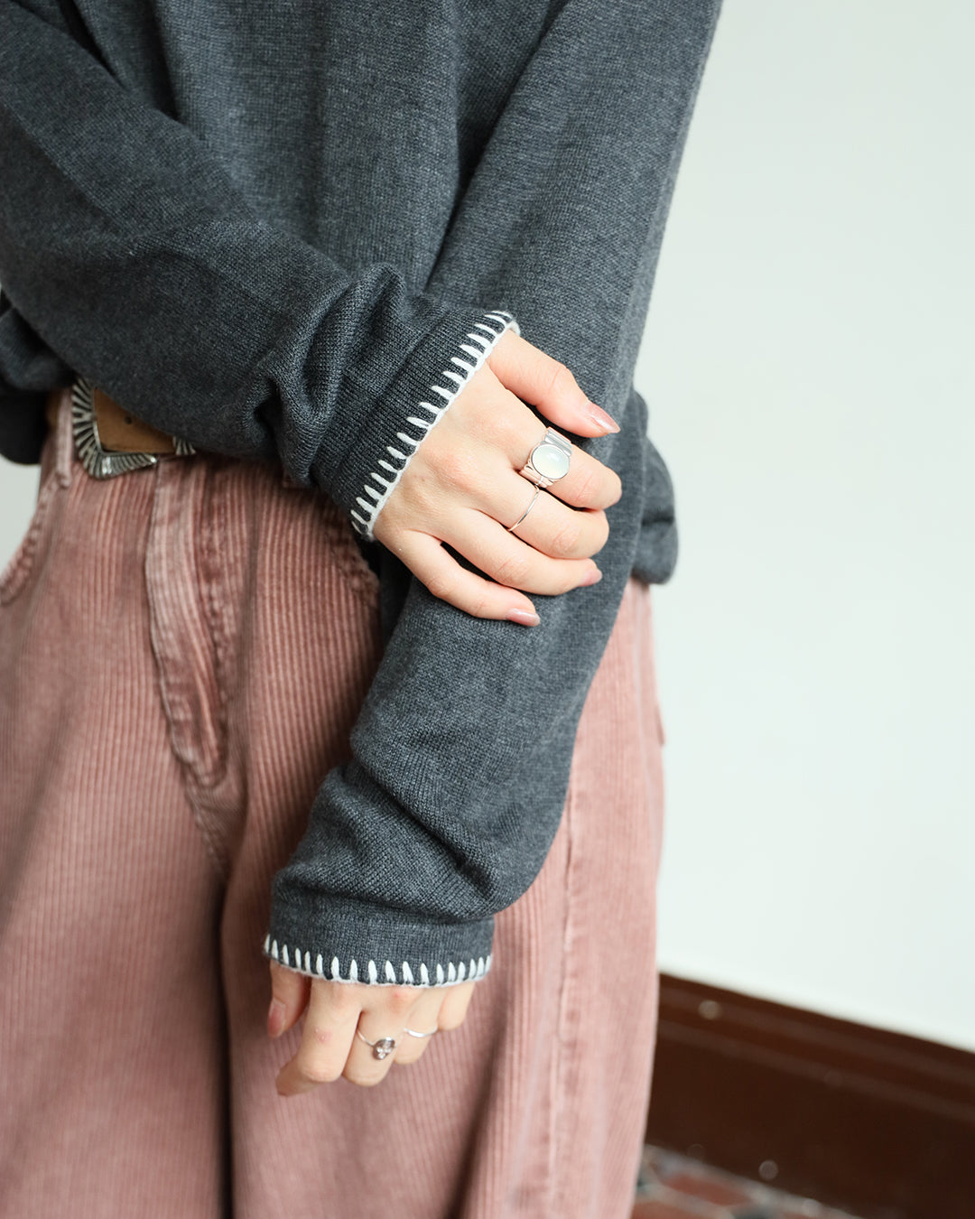 Contrast Stitch Top (4 colors)