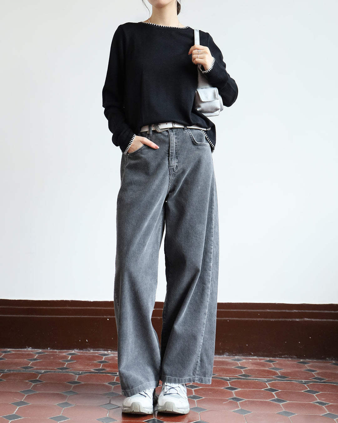 Contrast Stitch Top (4 colors)