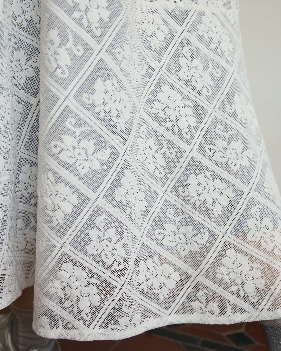 Japan Brand - Embroidery Peplum Hem Dress