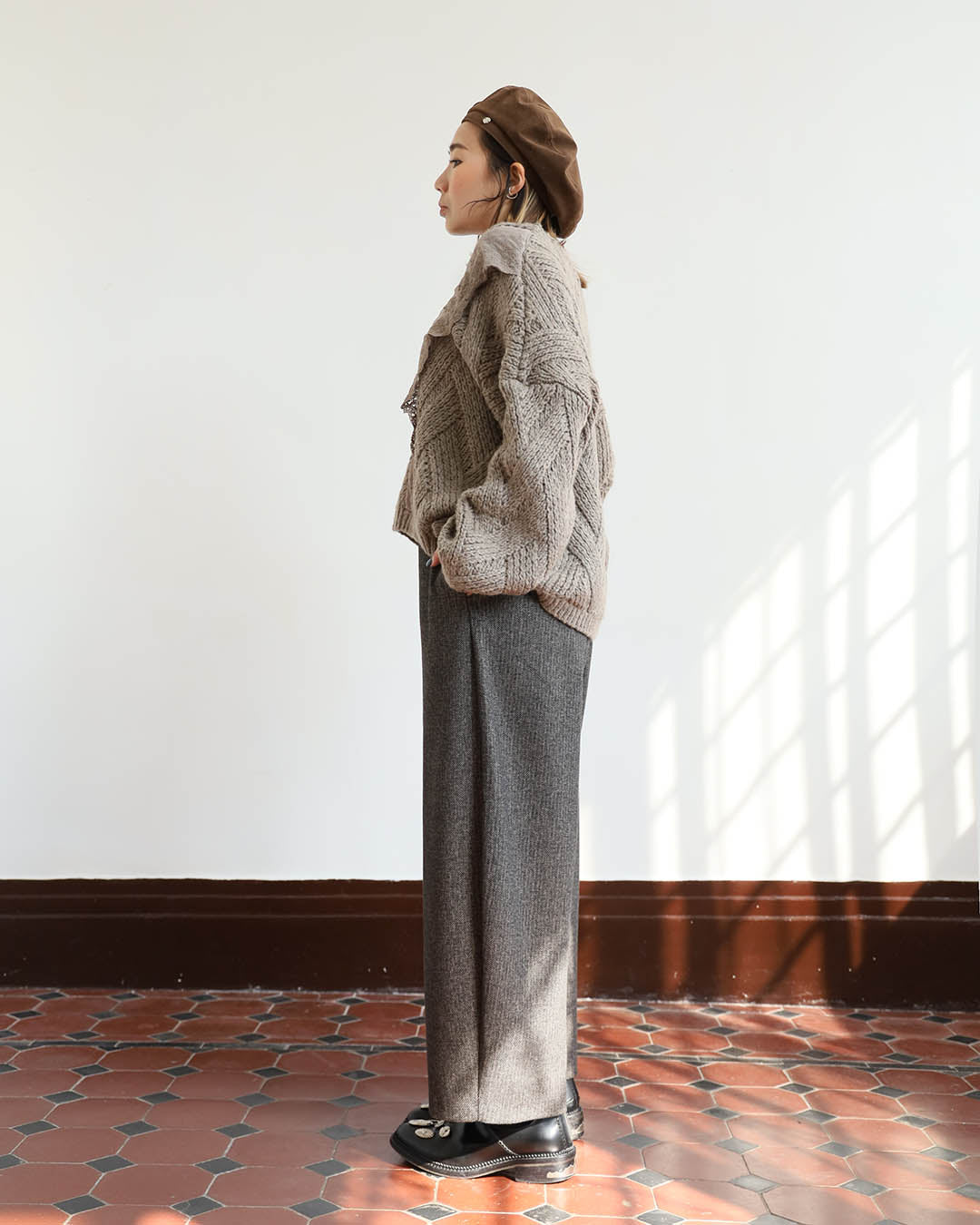 Wool-Blend Ballon Pants (2 color)