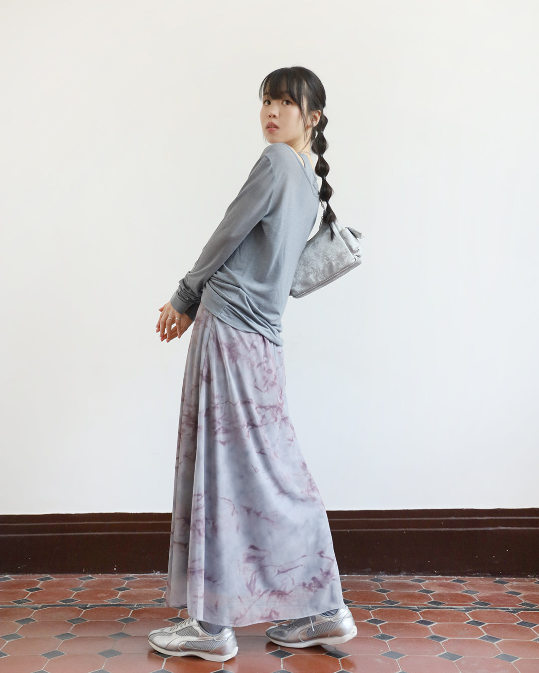 Tie Dye Mesh Skirt (2 color)
