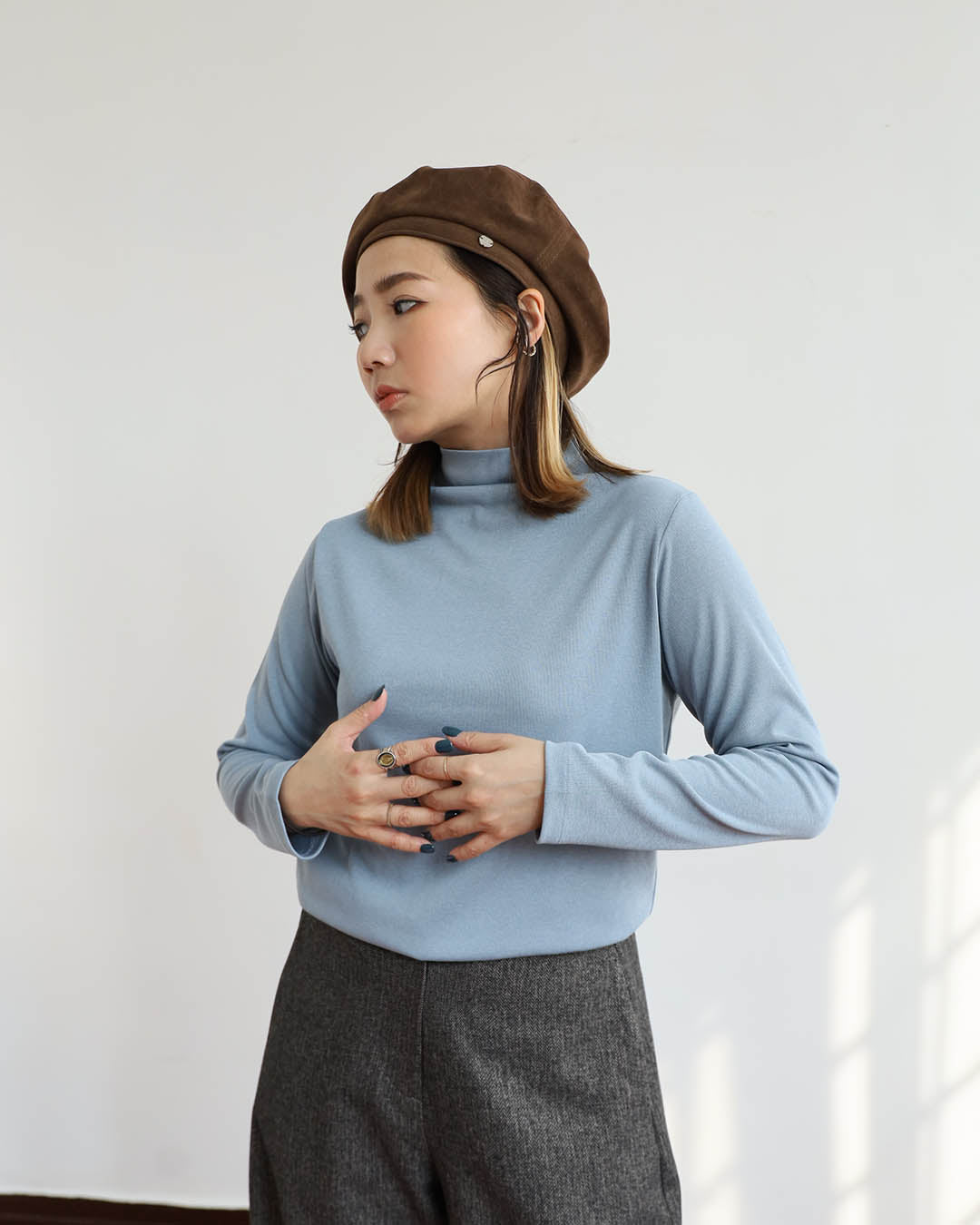 Basic Mock Neck Top