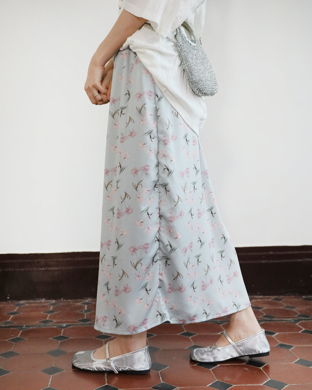 Floral Pencil Skirt (2 colors)