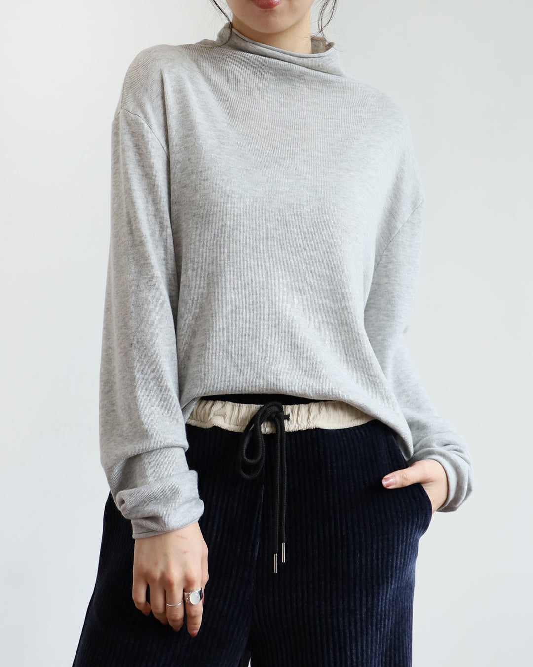 Relaxed Fit Turtle Neck Top (5 colors)