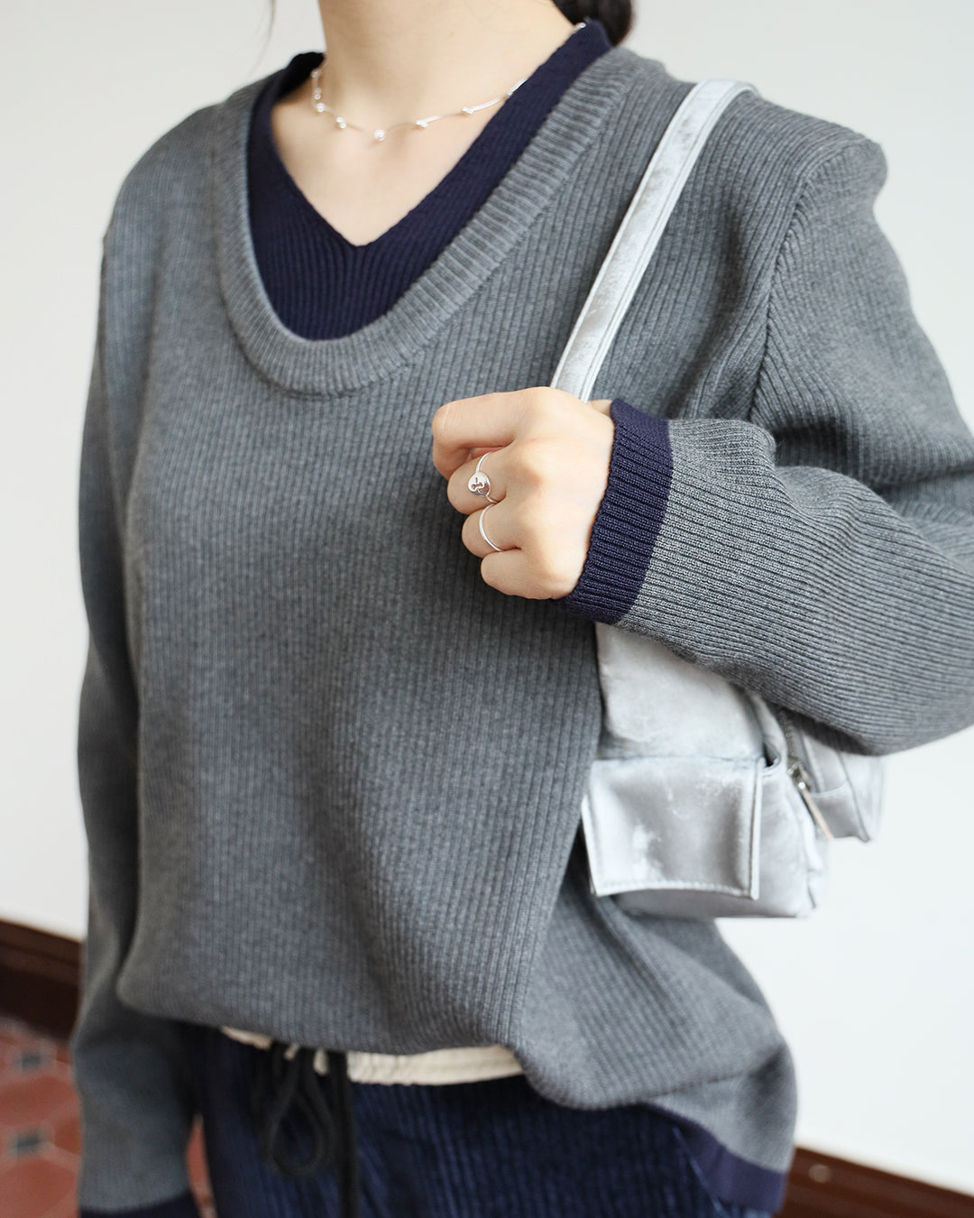 Contrast Trim Ribbed Top (4 colors)