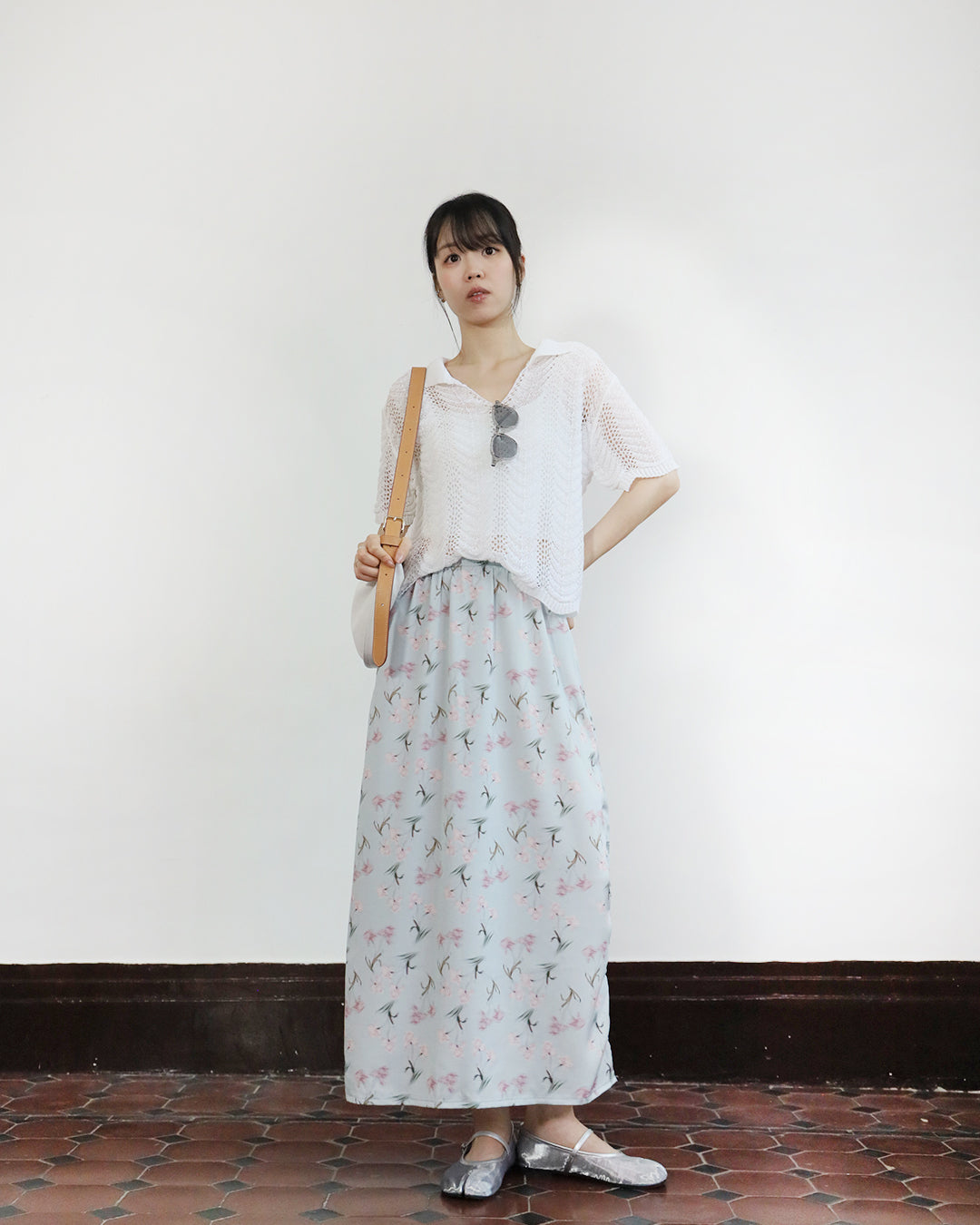 Floral Pencil Skirt (2 colors)
