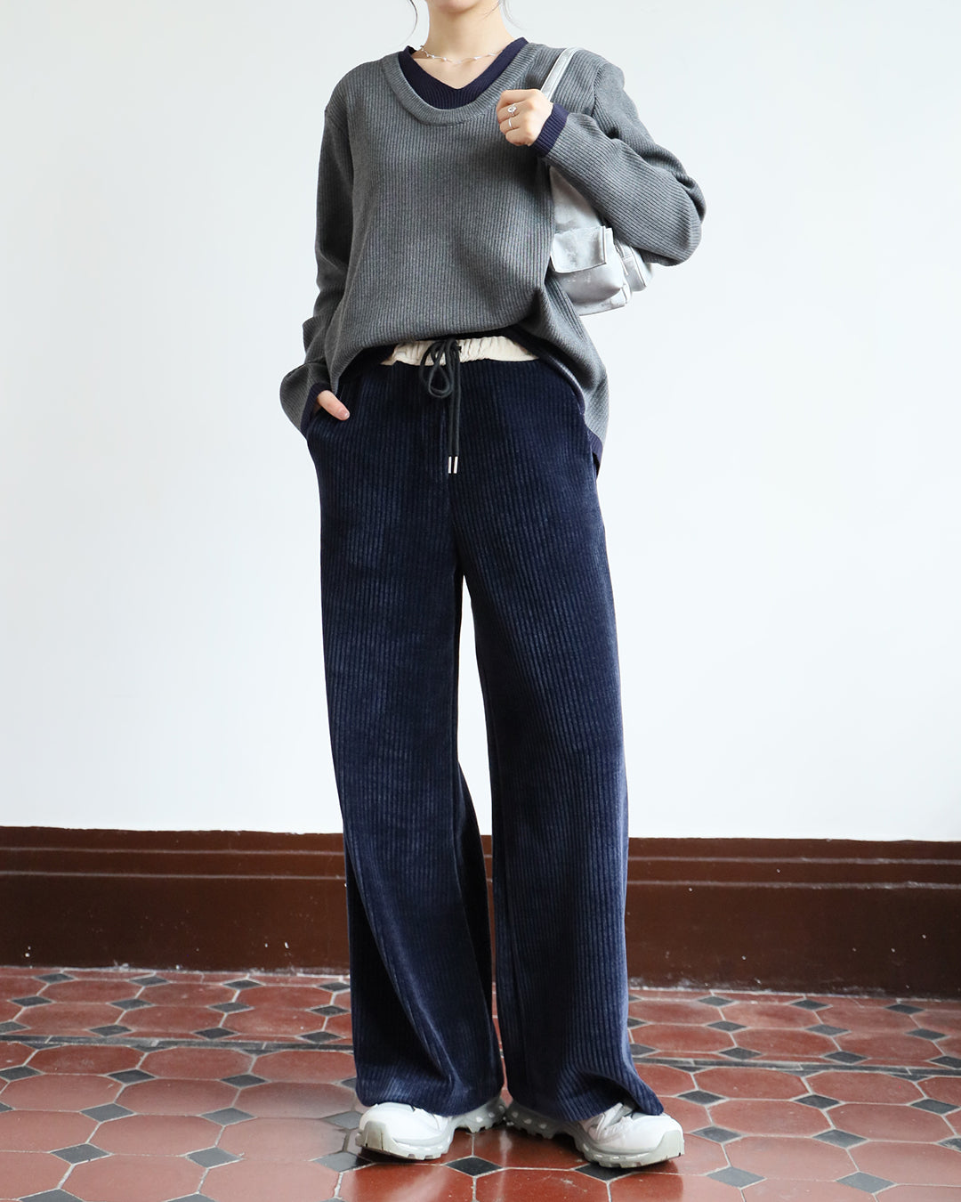 Contrast Trim Ribbed Top (4 colors)