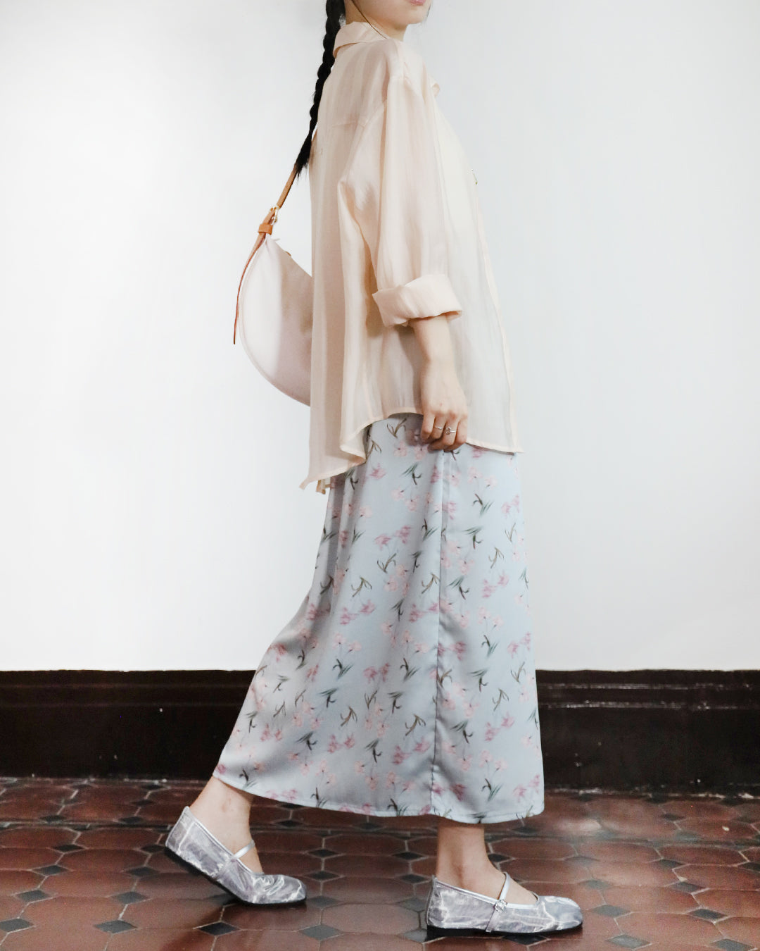 Floral Pencil Skirt (2 colors)