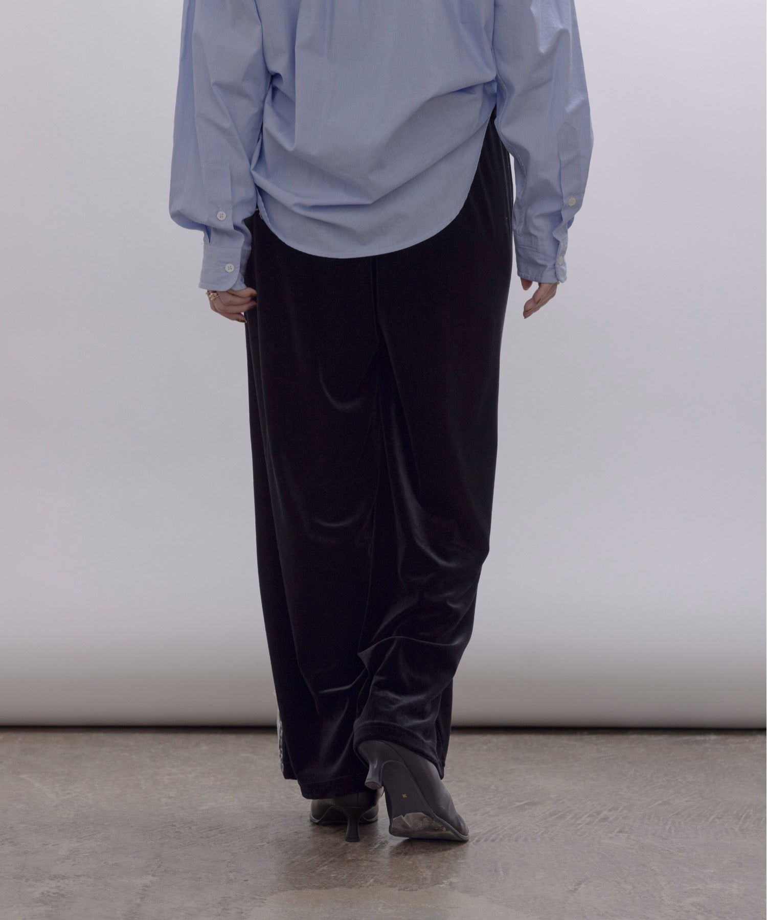 Japan Brand - Velvet Pants w/ Lace Trim (2 Colors)