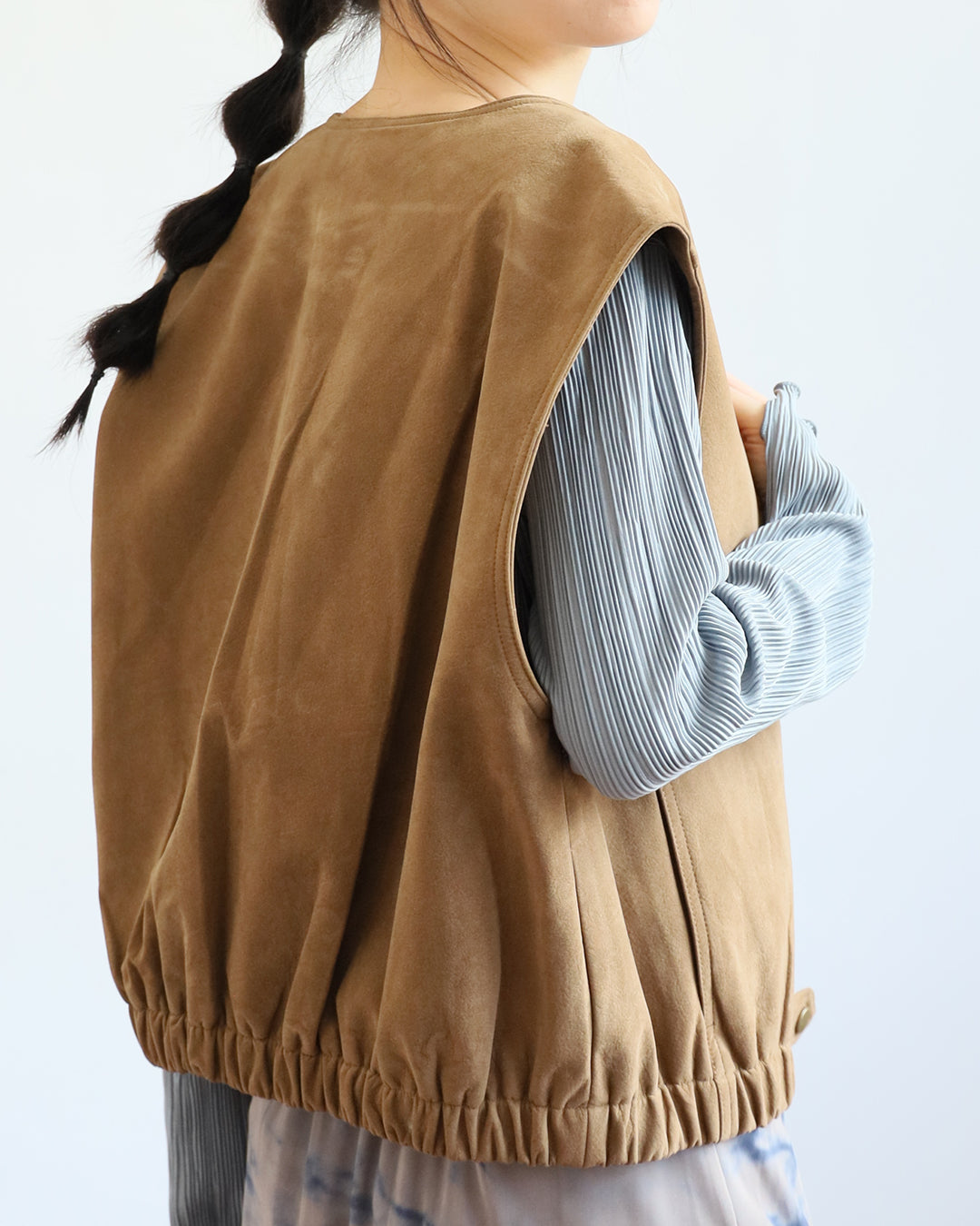 Faux Suede Vest (2 color)