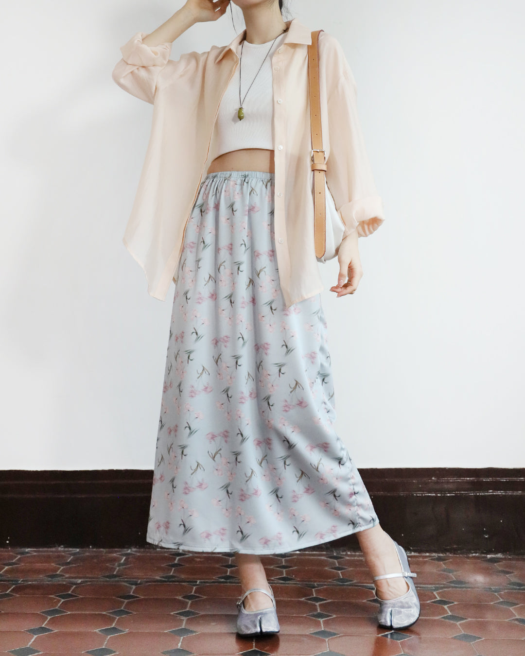 Floral Pencil Skirt (2 colors)