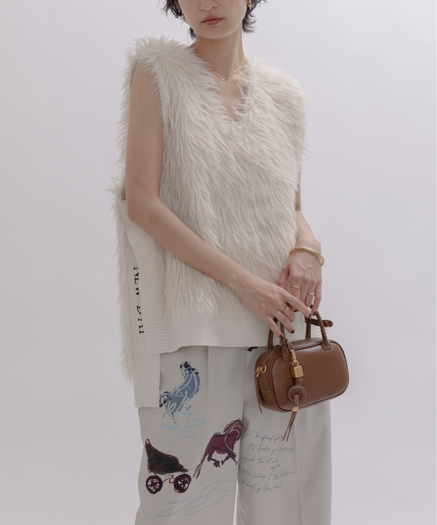 Japan Brand - Side Split Furry Vest (3 Colors)