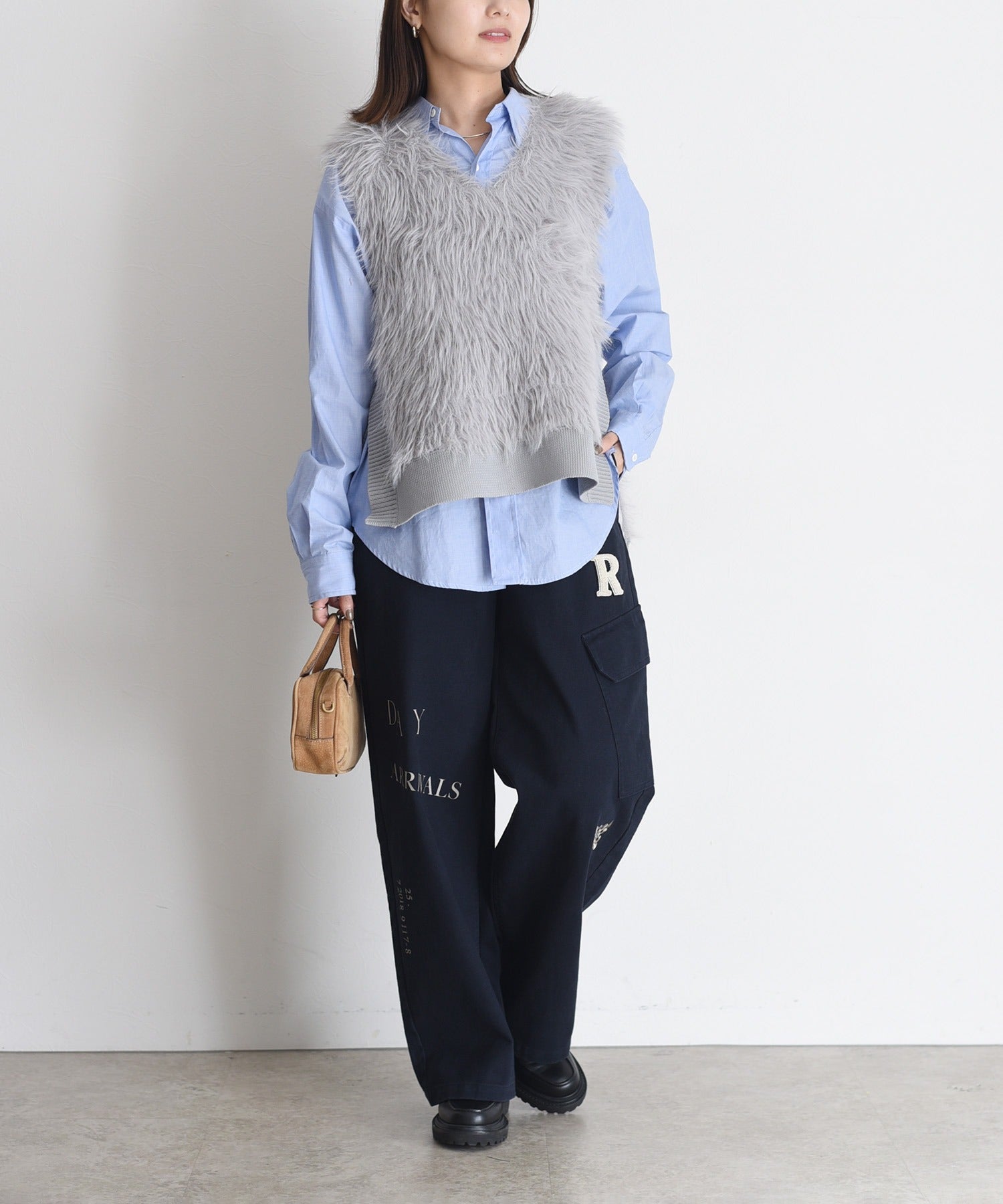 Japan Brand - Side Split Furry Vest (3 Colors)