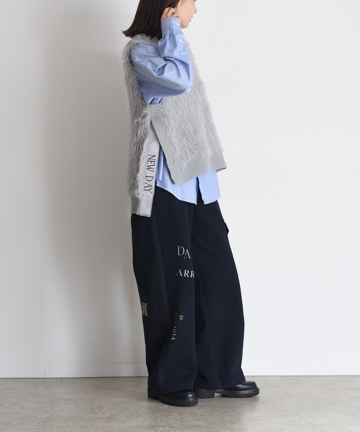 Japan Brand - Side Split Furry Vest (3 Colors)