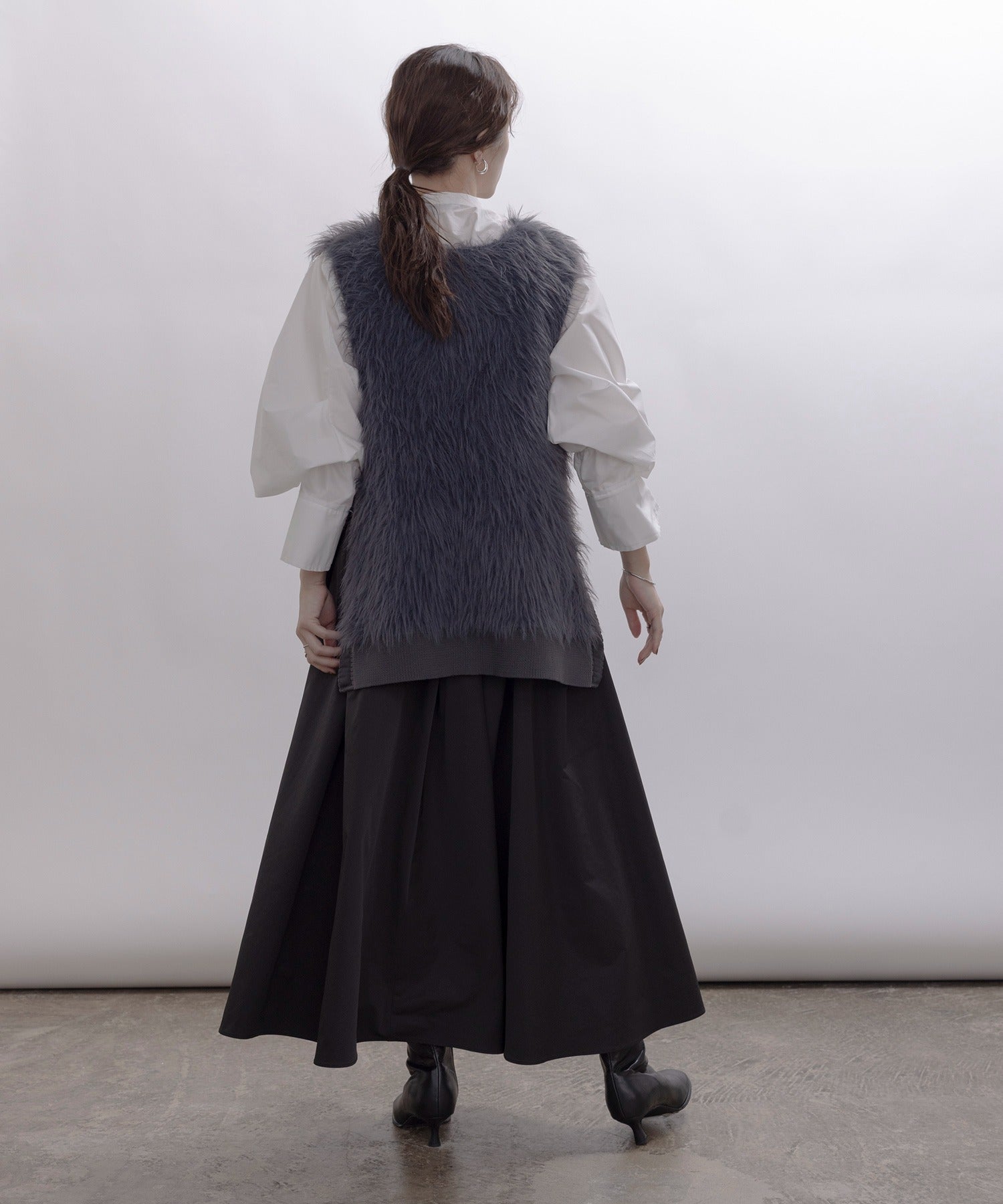 Japan Brand - Side Split Furry Vest (3 Colors)