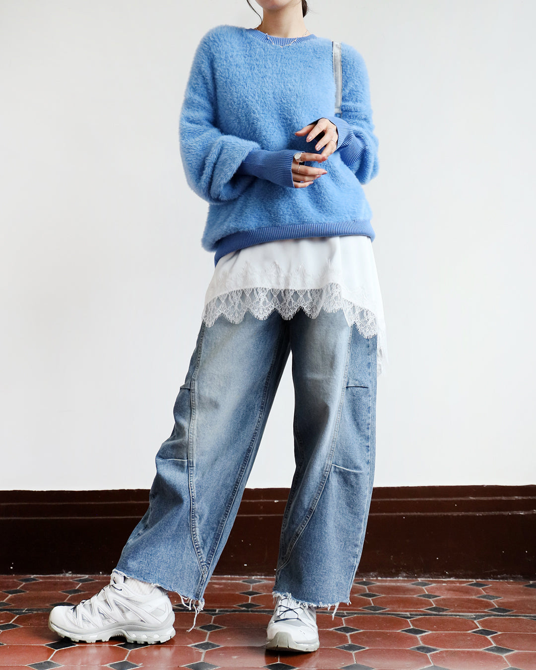 Japan Brand - Light Blue Fluffy Top
