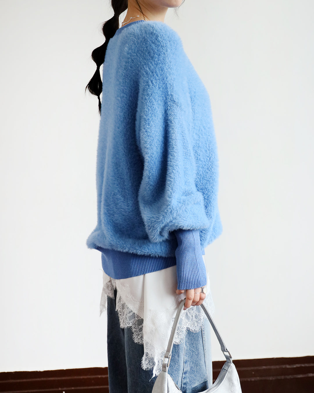Japan Brand - Light Blue Fluffy Top
