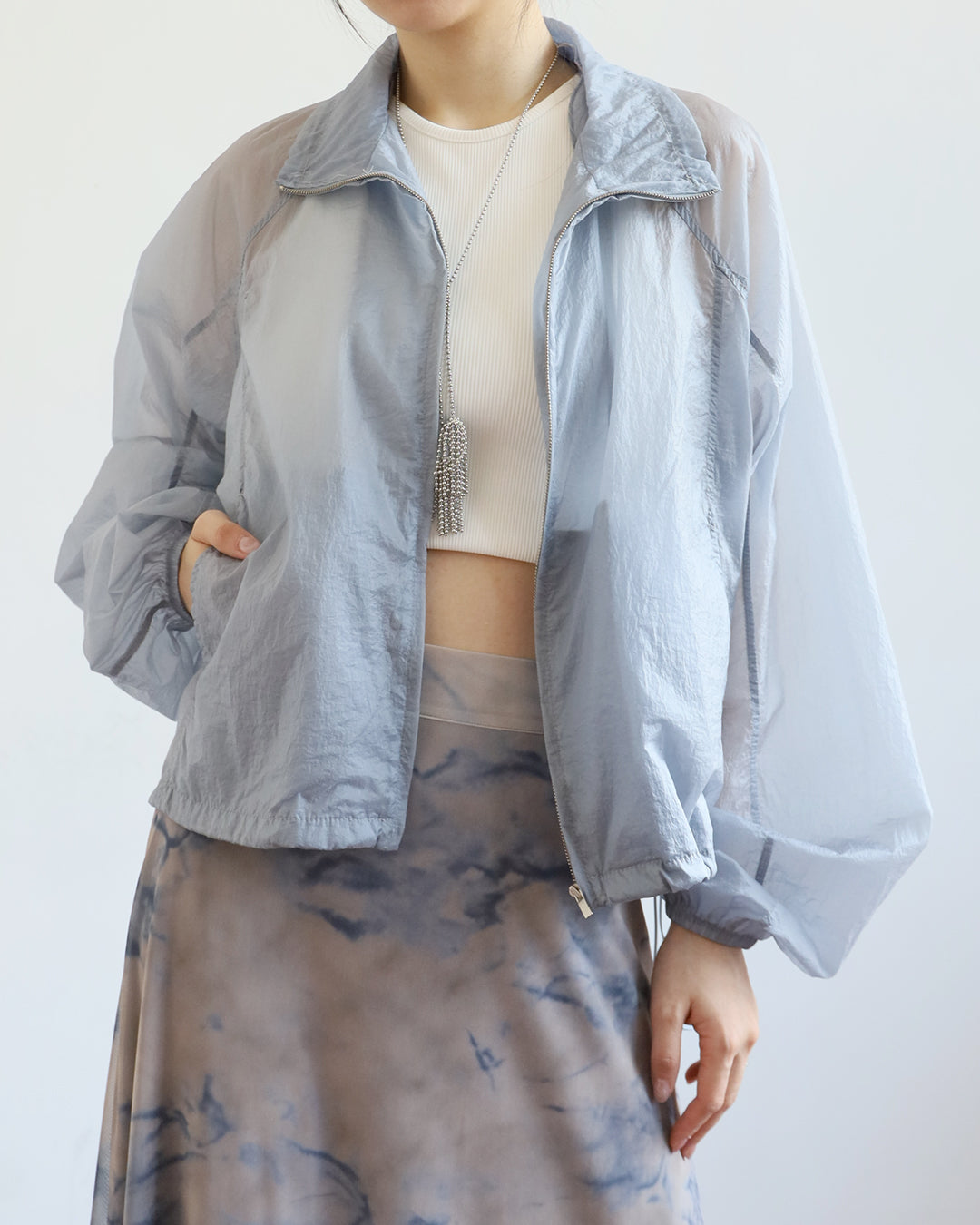 Sheer Windbreaker Jacket (3 Color)