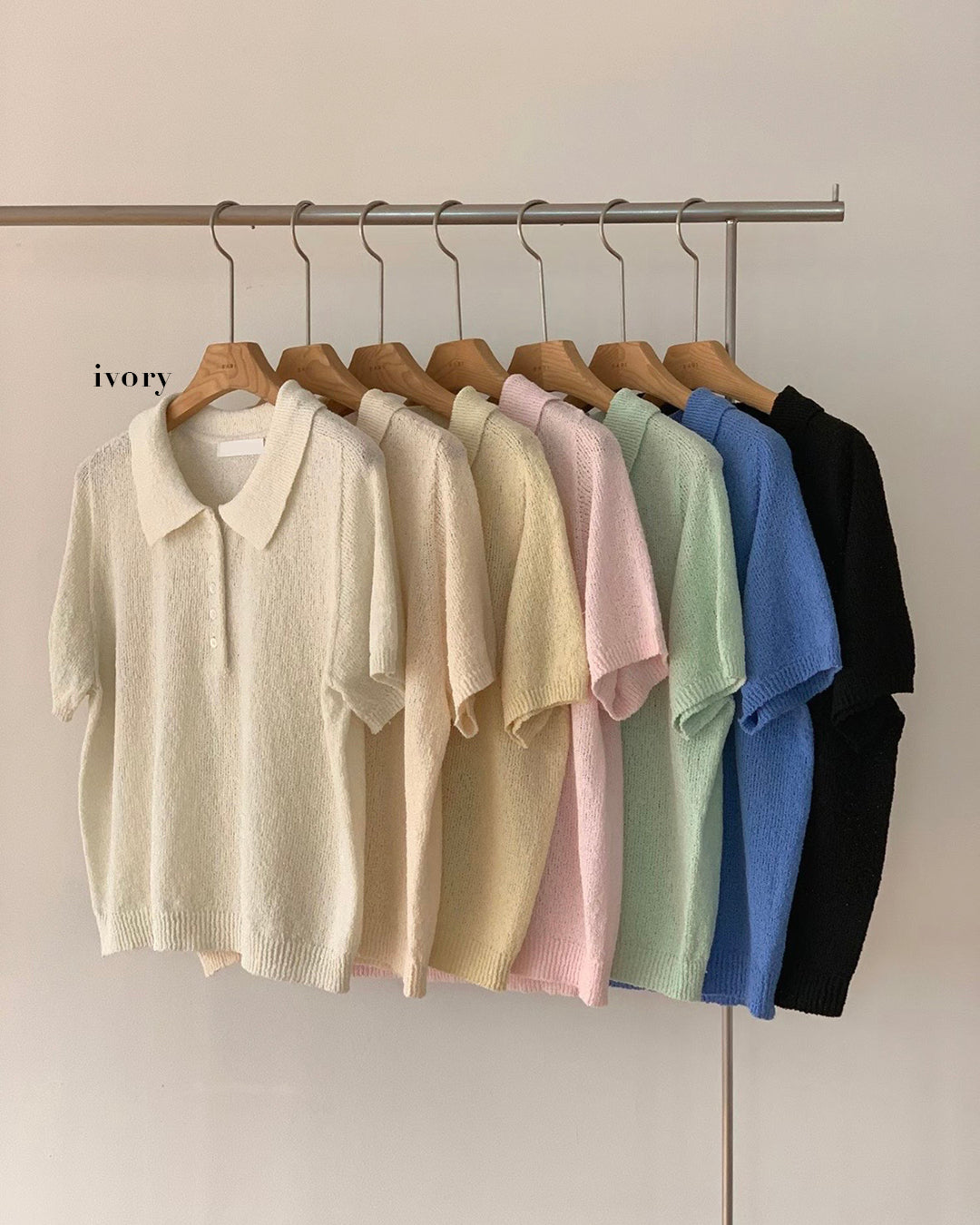 Summer Knit Polo Shirt