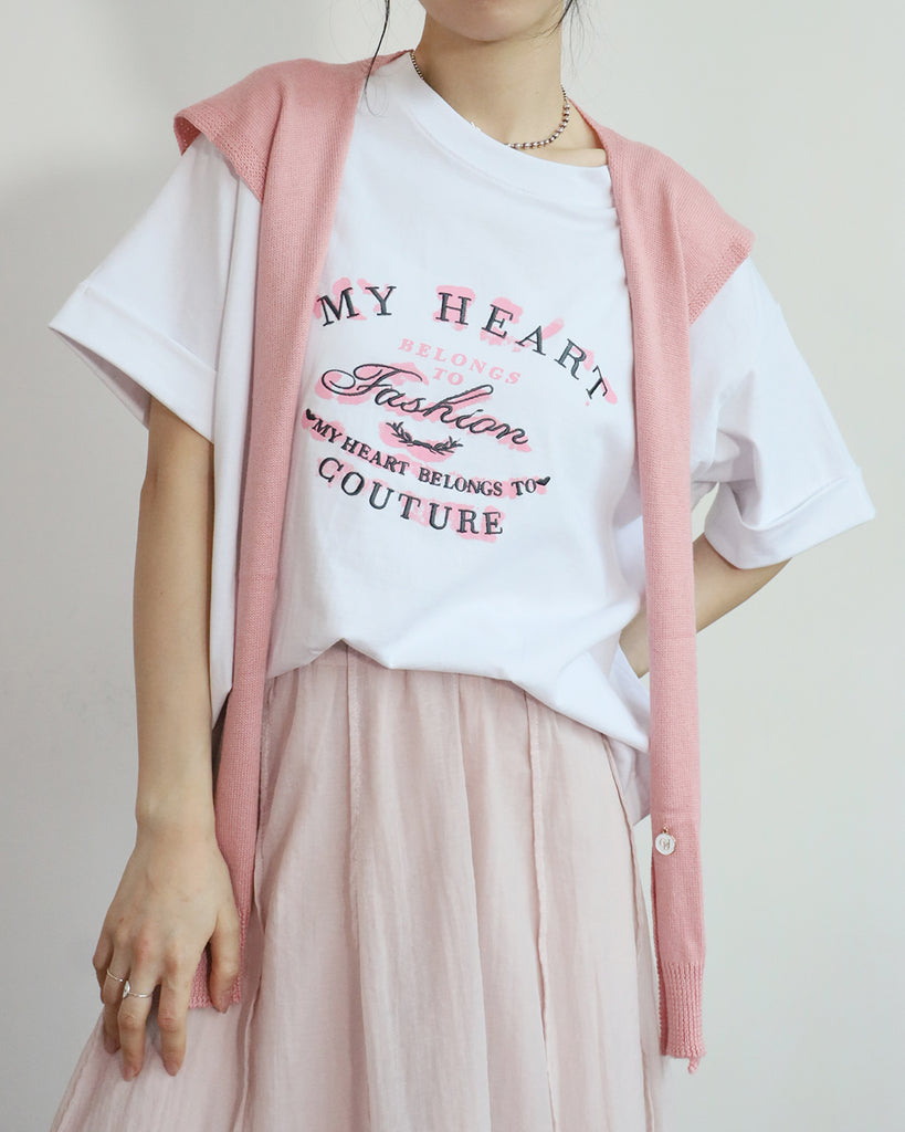 Embroidery Tee (2 colors)