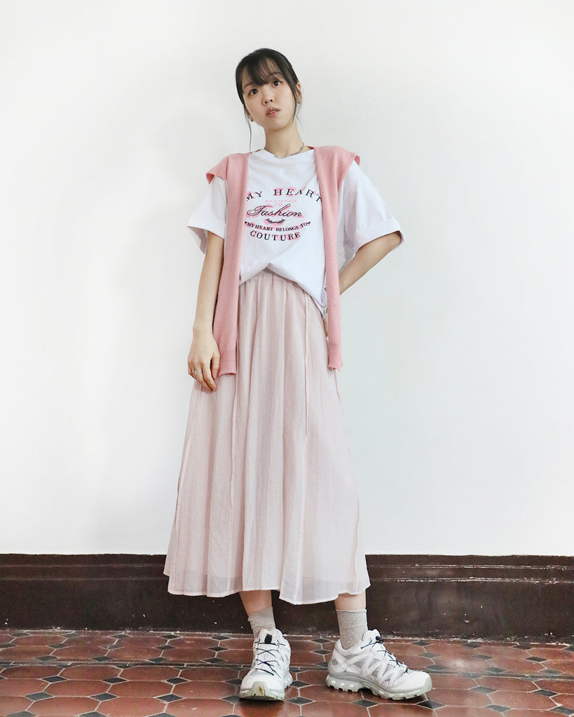 Seamed Skater skirt (3 colors)