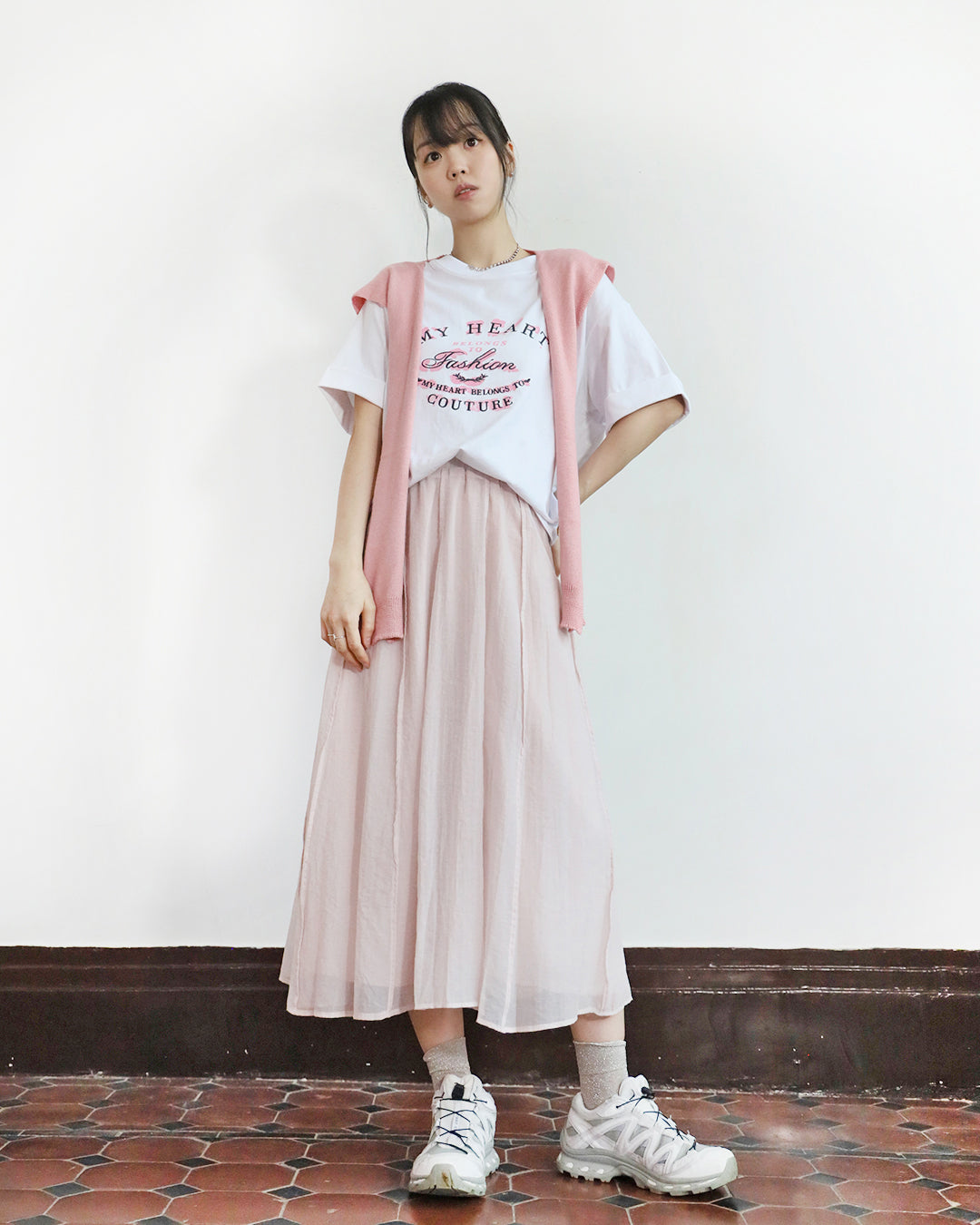 Seamed Skater skirt (3 colors)
