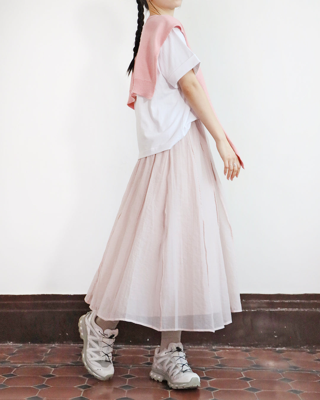 Seamed Skater skirt (3 colors)