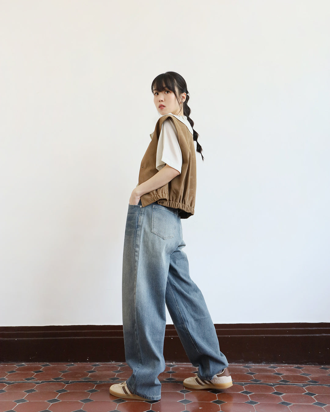 Washed Boyfriend Jeans (Size S-XL)