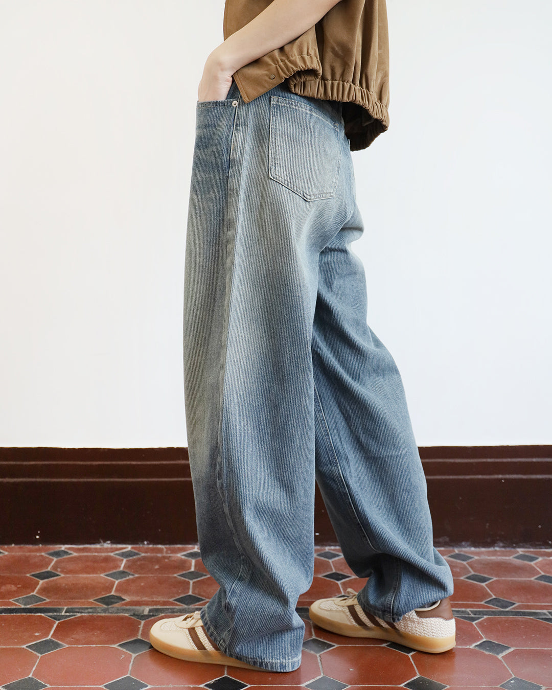 Washed Boyfriend Jeans (Size S-XL)