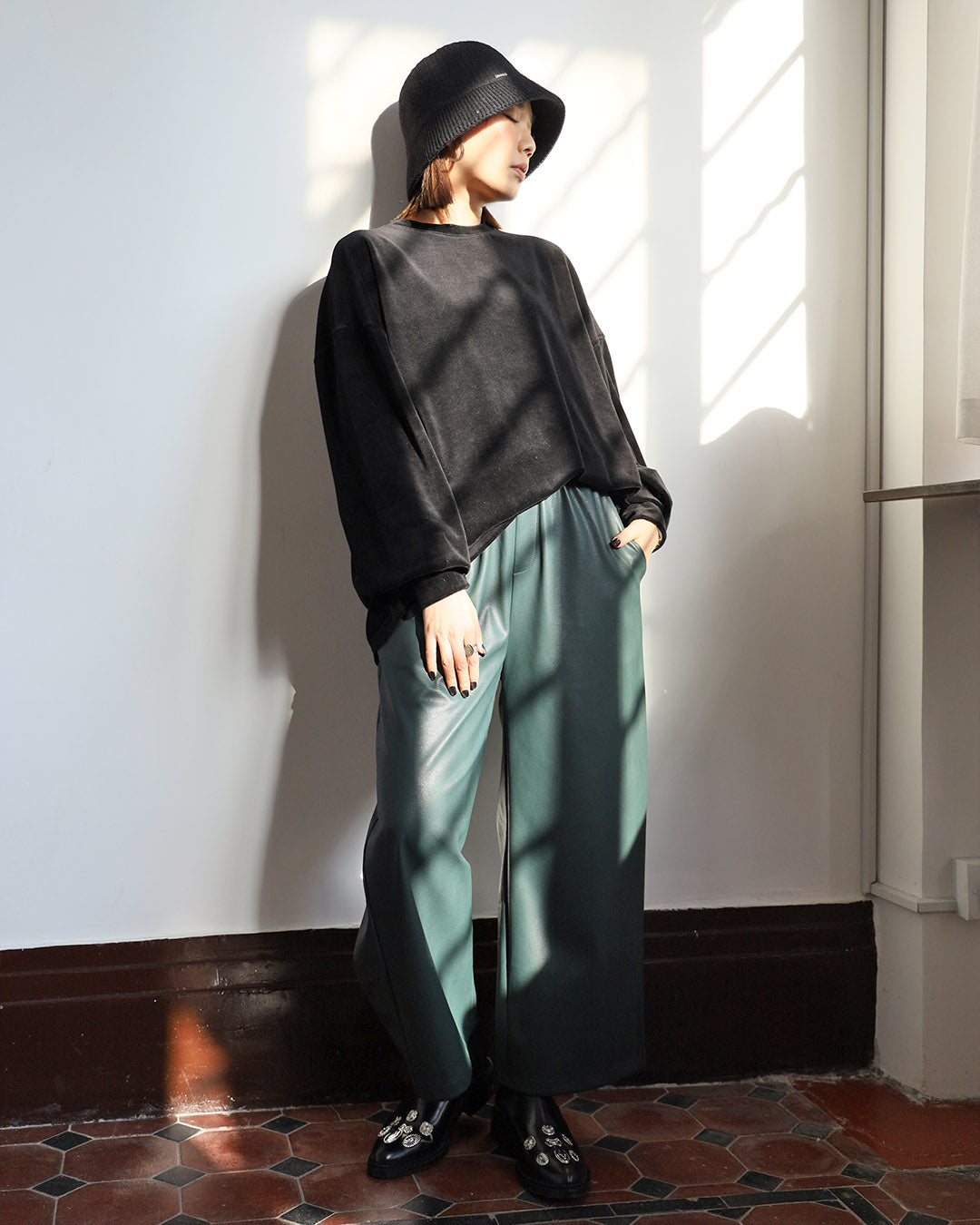 Basic Velvet Textured Top (3 color)