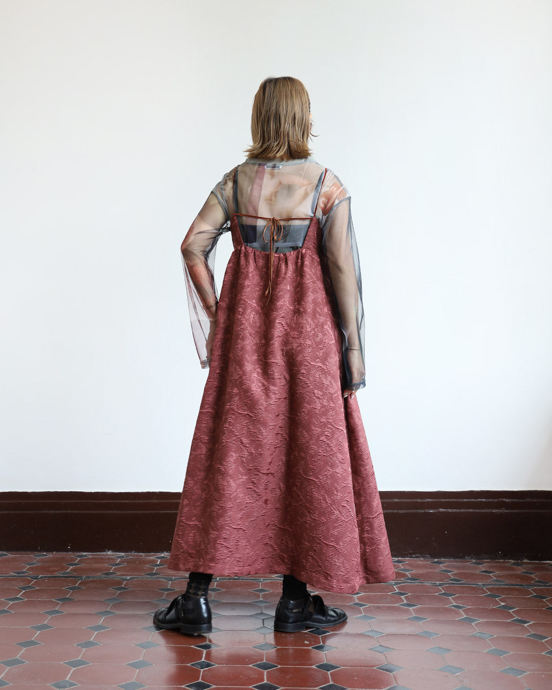 Texture Fabric Cami Dress