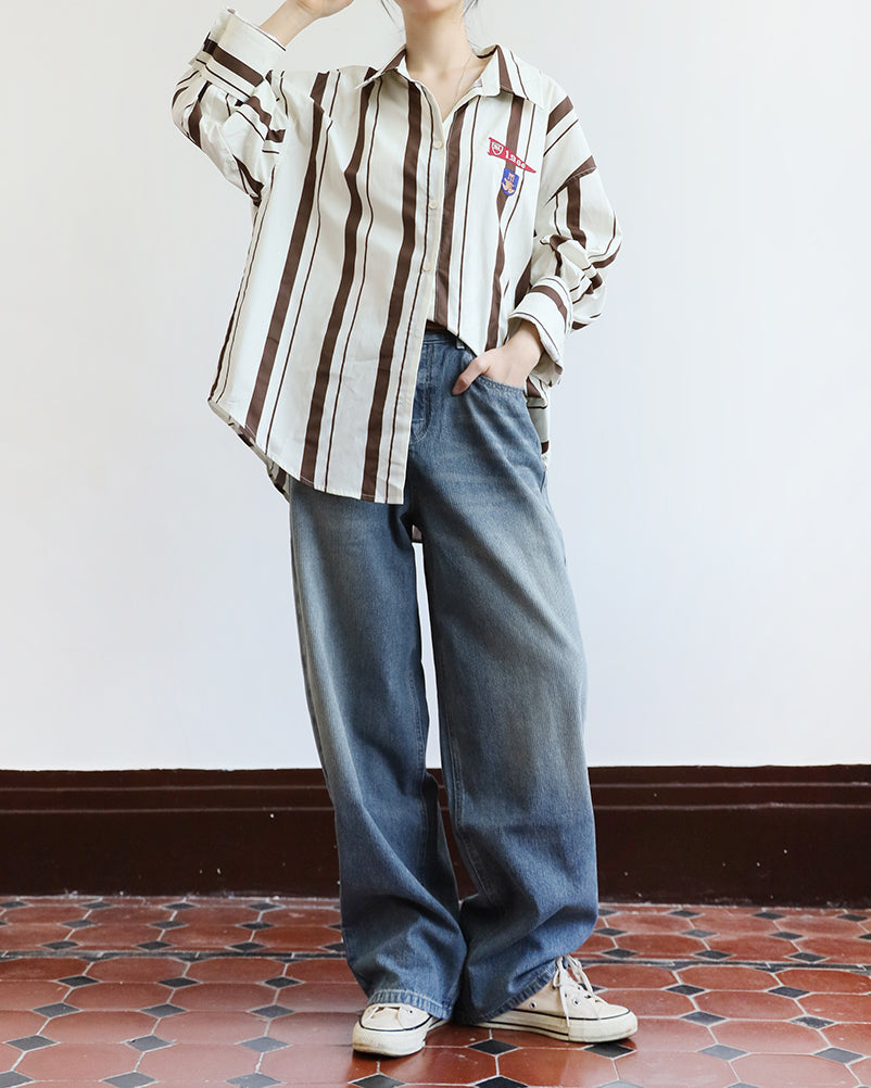 Washed Boyfriend Jeans (Size S-XL)