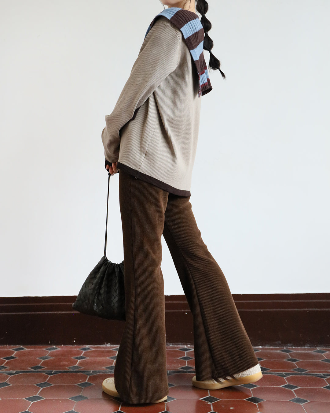 Contrast Trim Ribbed Top (4 colors)