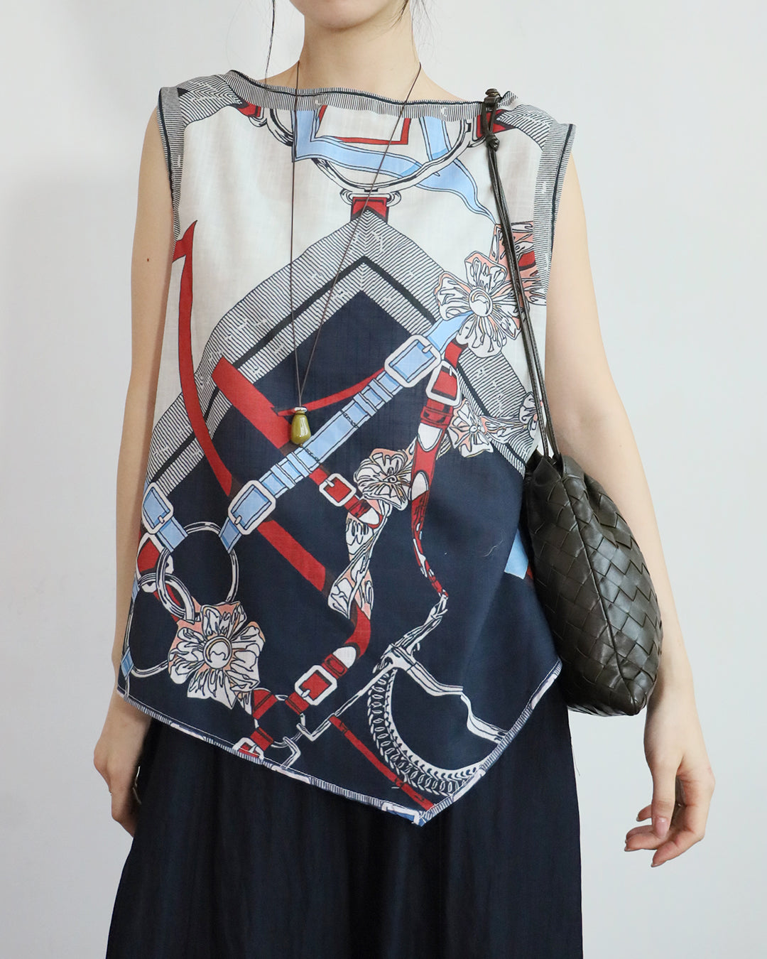 Scarf Print Vest  (2 Colors)