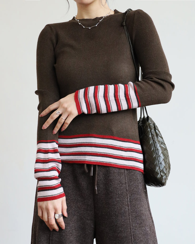 Striped Hem Top (5 colors)