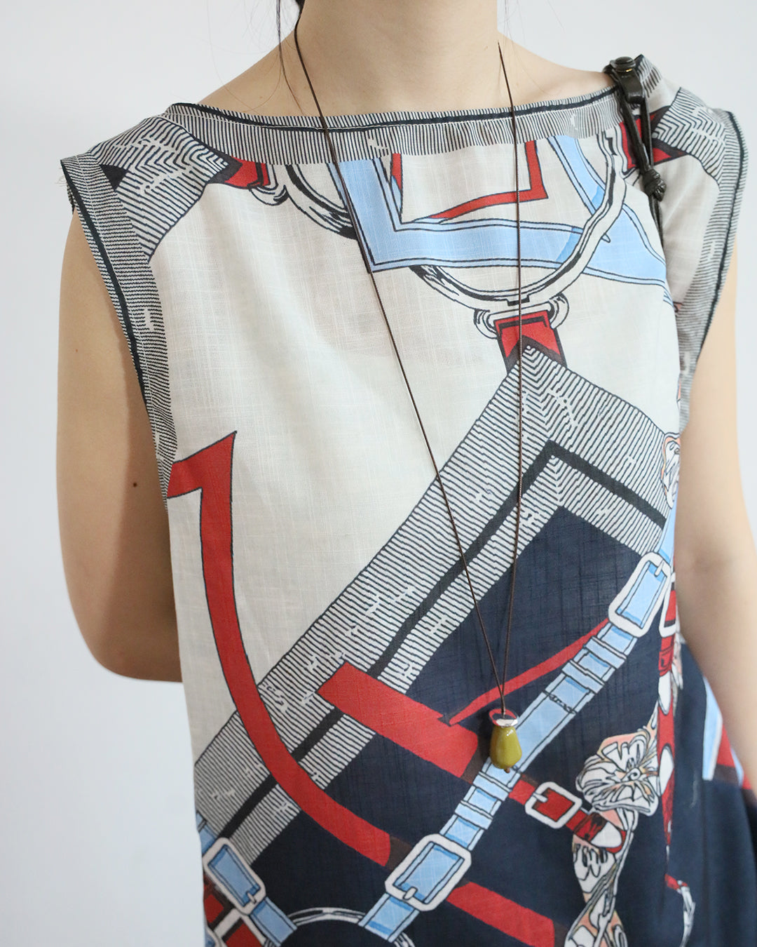 Scarf Print Vest  (2 Colors)