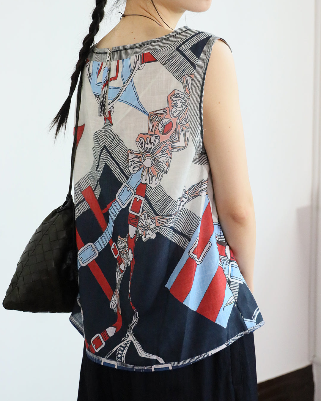 Scarf Print Vest  (2 Colors)
