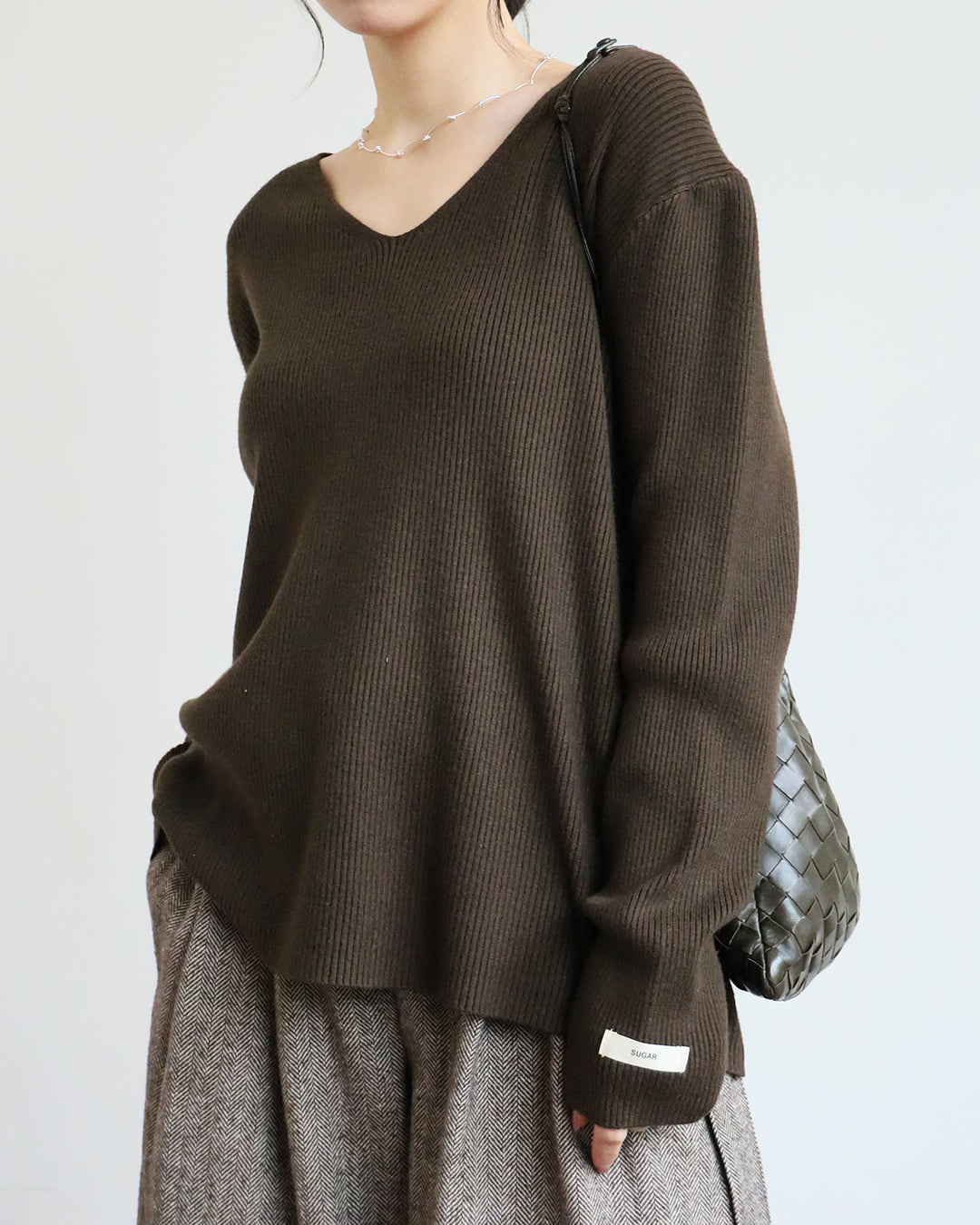 V-Neck Ribbed Top (5 colors)