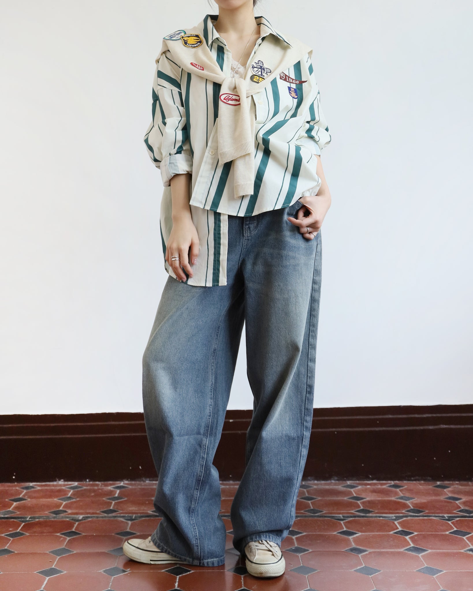 Washed Boyfriend Jeans (Size S-XL)
