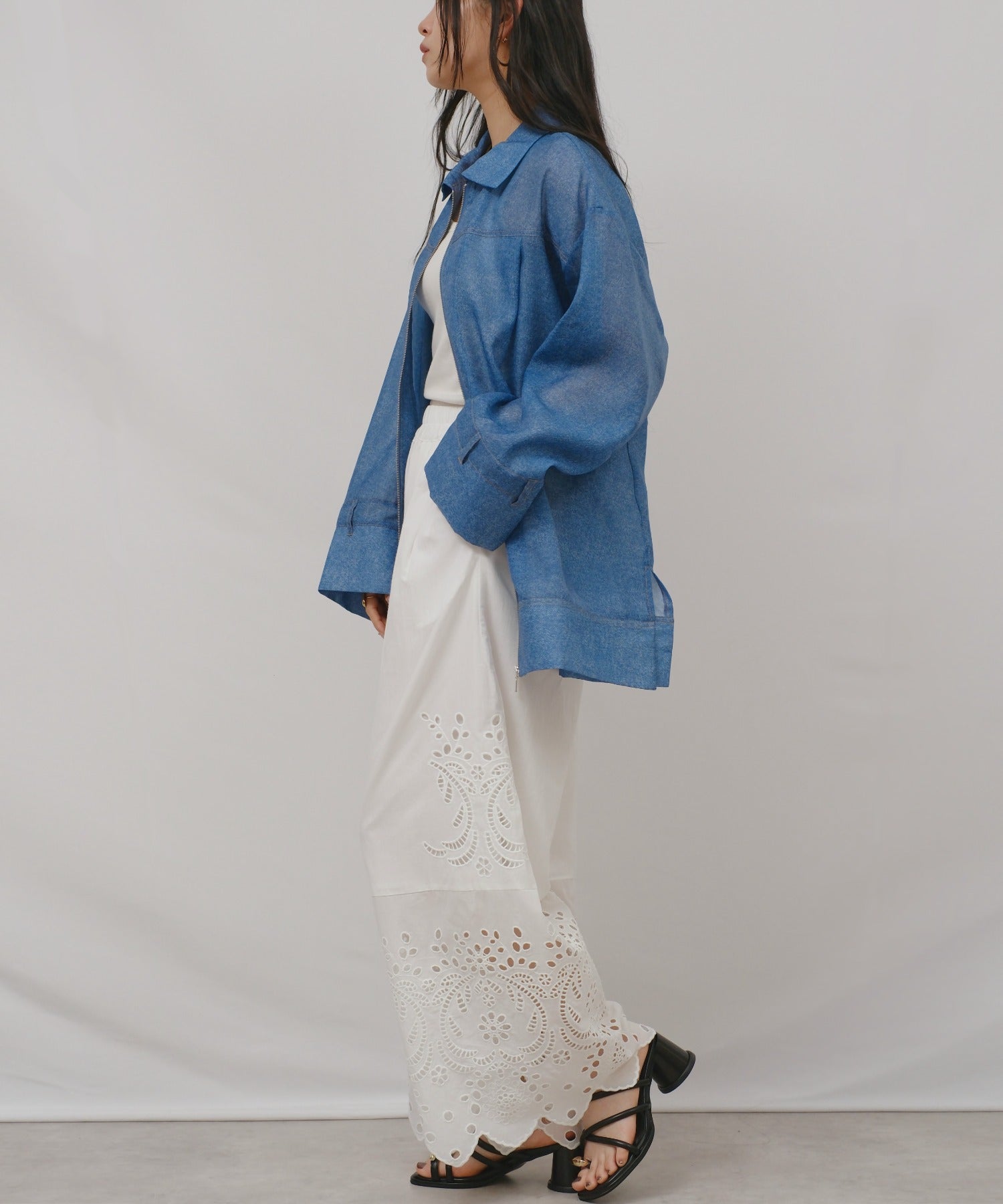 Japan Brand - Sheer Denim Shirt Jacket (2 colors)