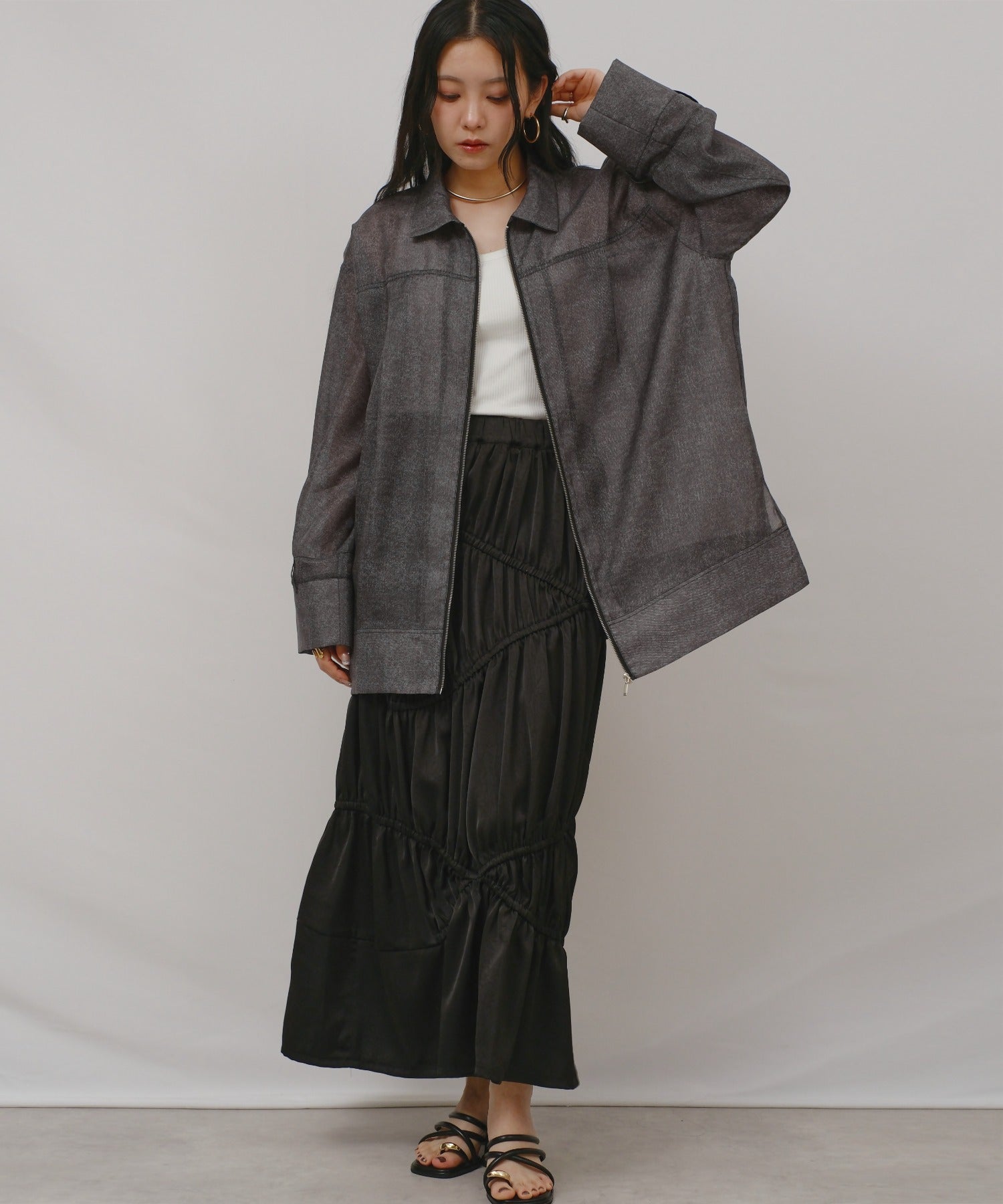 Japan Brand - Sheer Denim Shirt Jacket (2 colors)