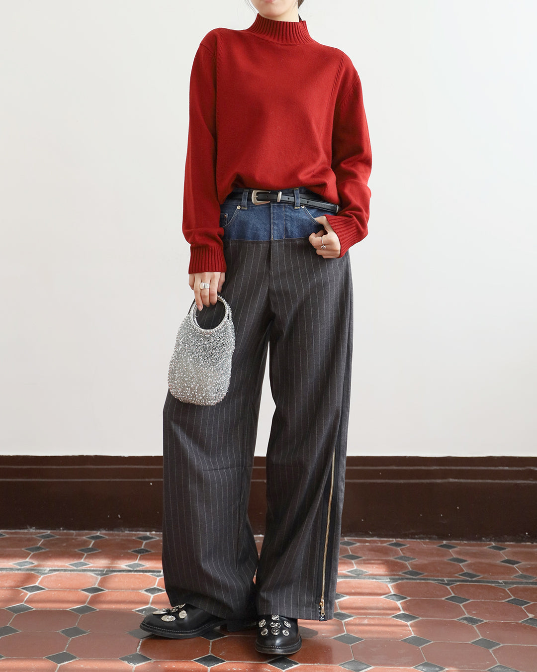 Ripped Hem Knit Top (4 colors)