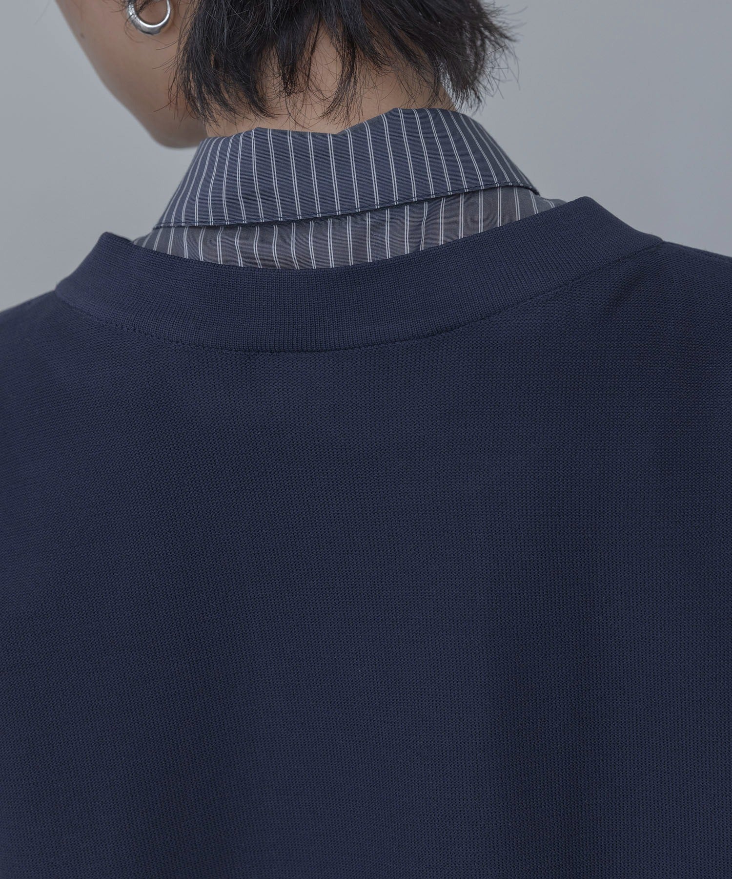 Japan Brand - Shirt Layered Knit Top
