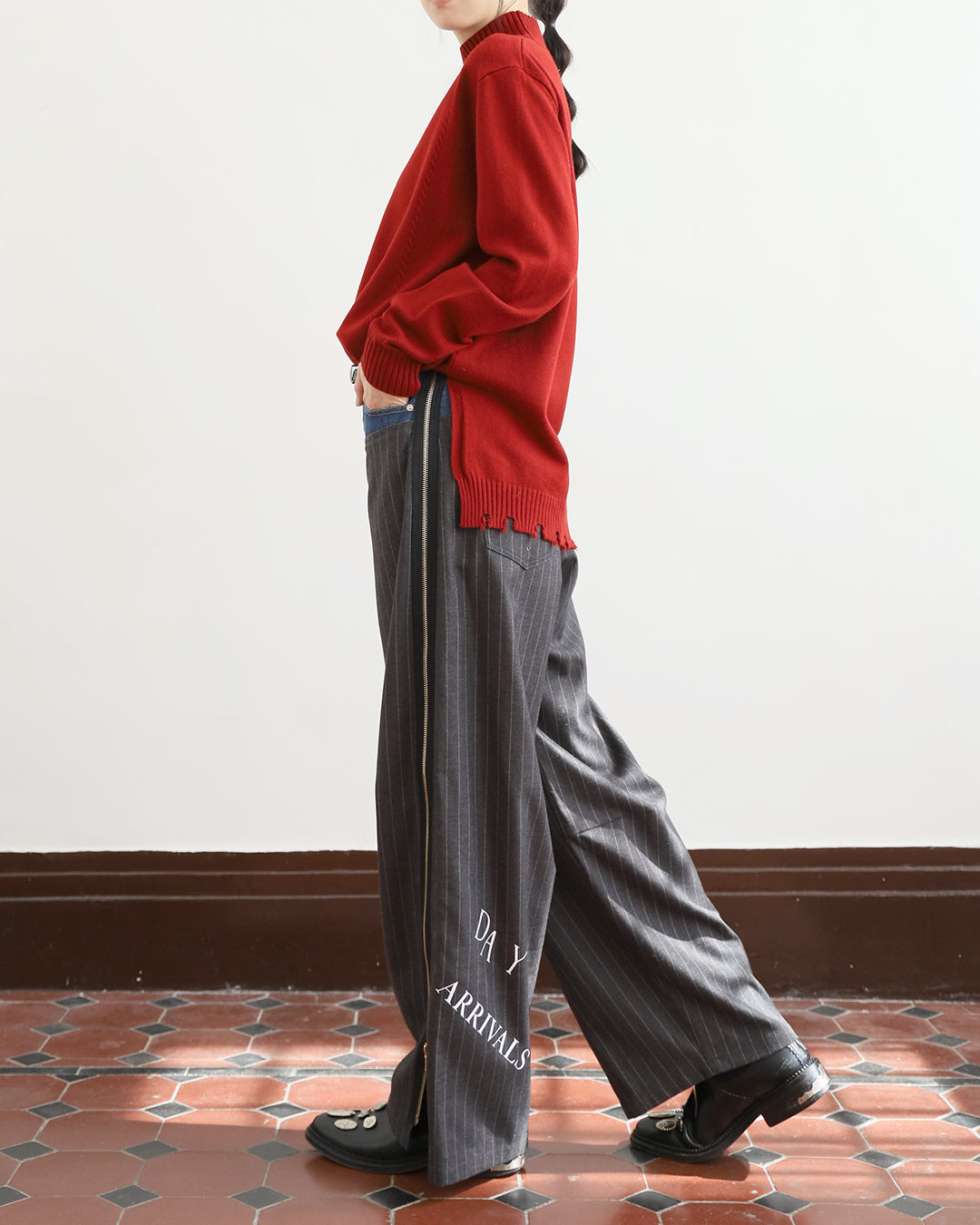 Ripped Hem Knit Top (4 colors)