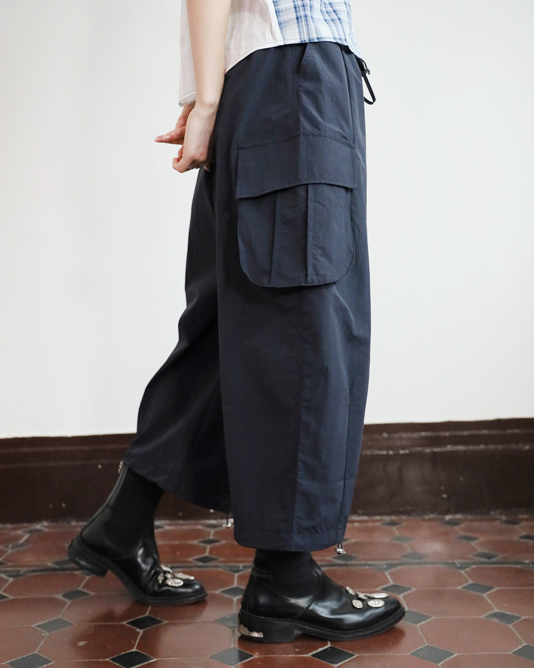 Cropped Cargo Pants  (2 Colors)