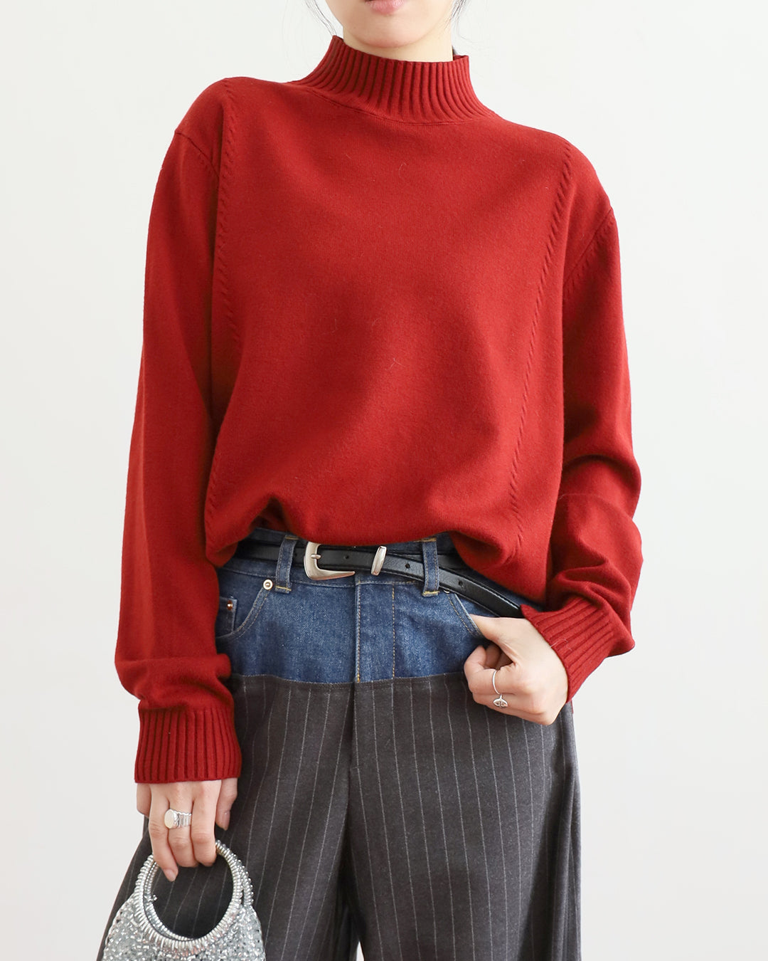 Ripped Hem Knit Top (4 colors)