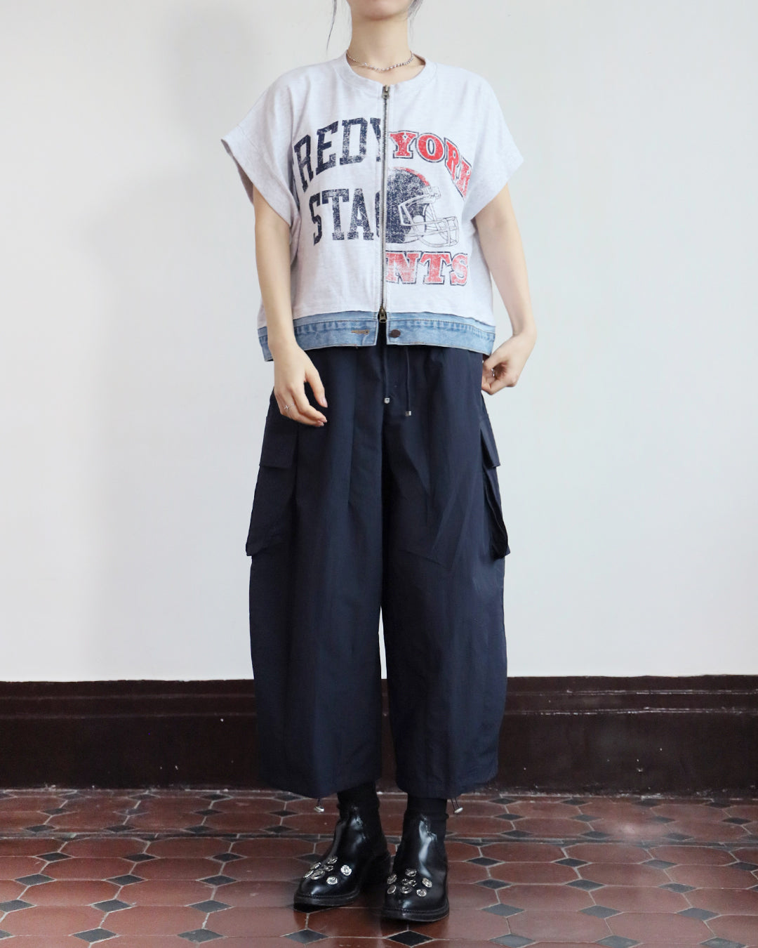 Cropped Cargo Pants  (2 Colors)