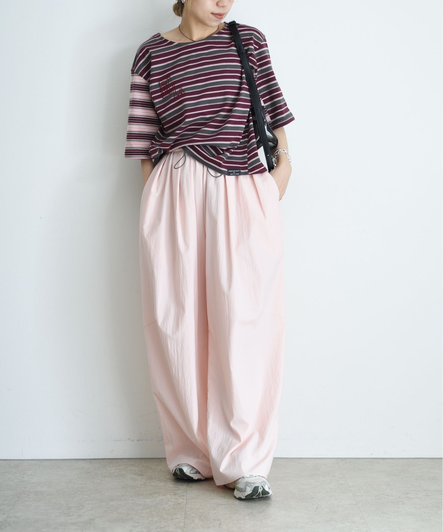 Japan Brand - Border Patchwork Encropped T-Shirt (3 colors)
