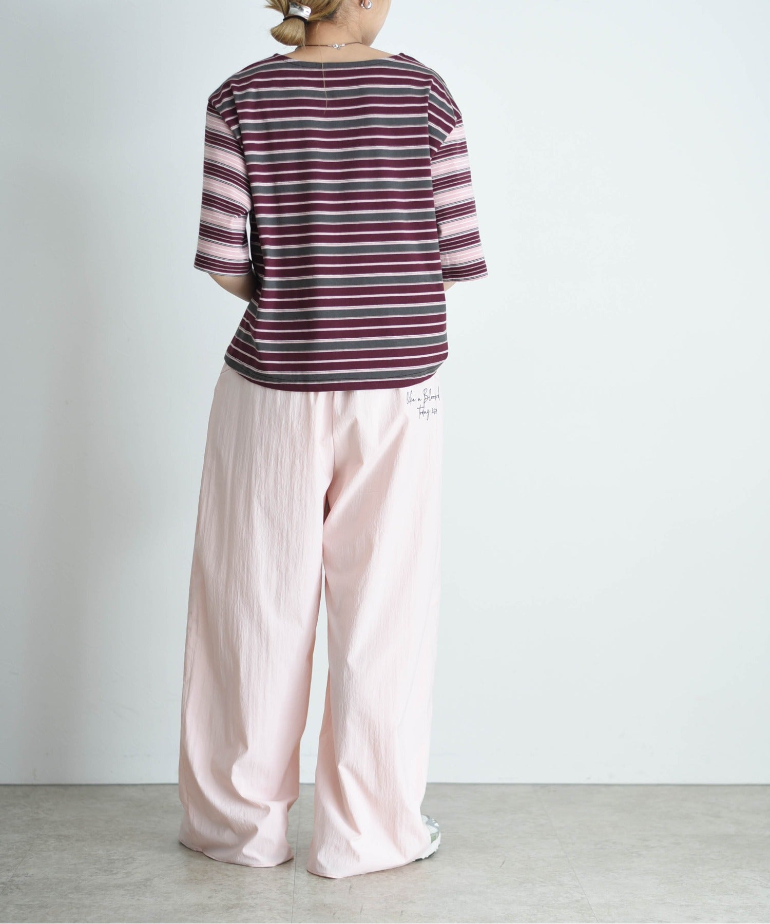 Japan Brand - Border Patchwork Encropped T-Shirt (3 colors)