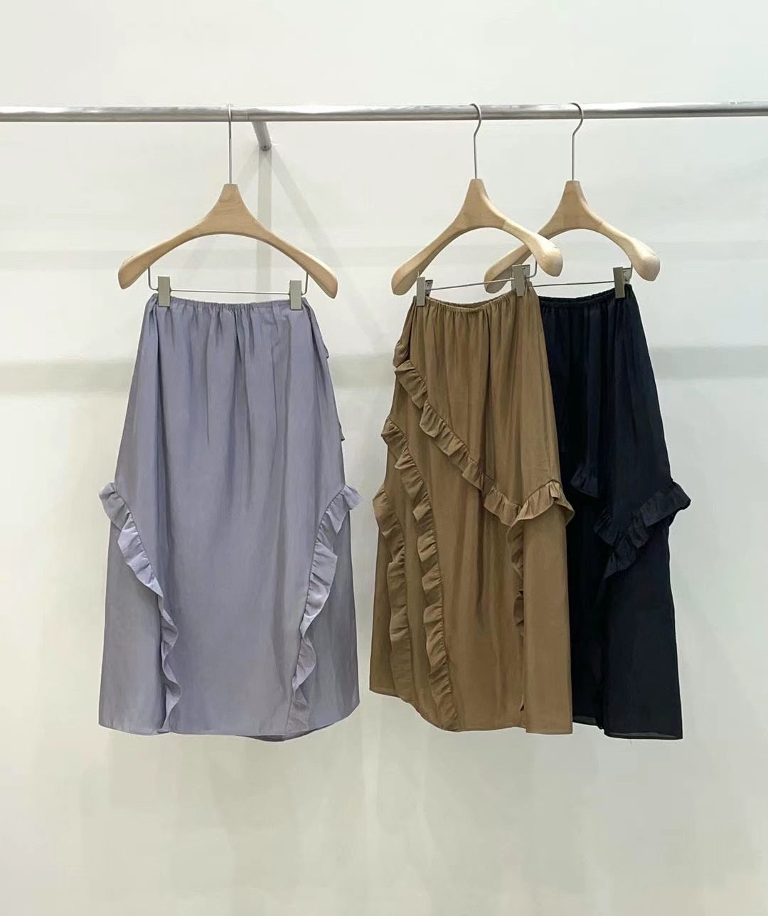 Ruffle Trimmed Skirt (3 color)